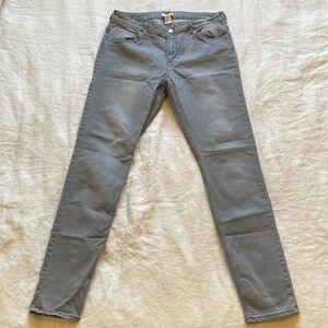 H&M Women’s Skinny Stretch Gray Jeans Size 14